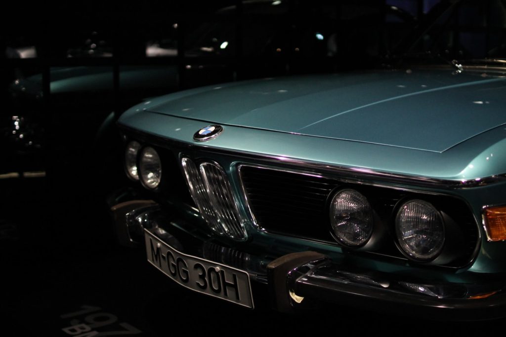 classic teal BMW